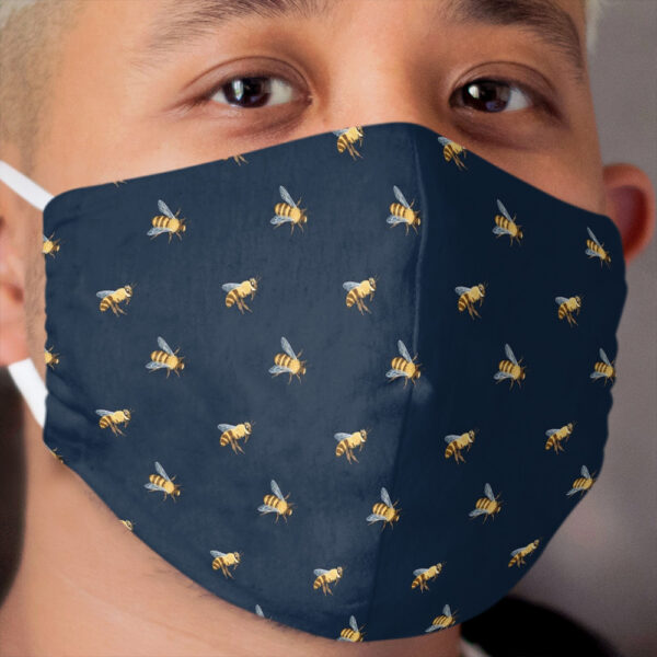 Bees and Flowers - Bees 2 Cloth Face Mask
