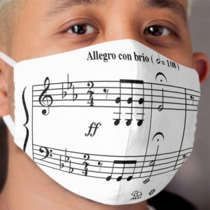 Beethoven's 5th Symphony Cloth Face Mask