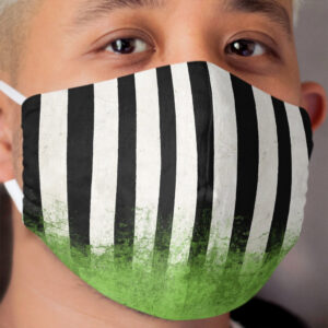 Beetlejuice Stripes Cloth Face Mask