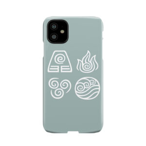 Bending All Four Elements - Blue Phone Case