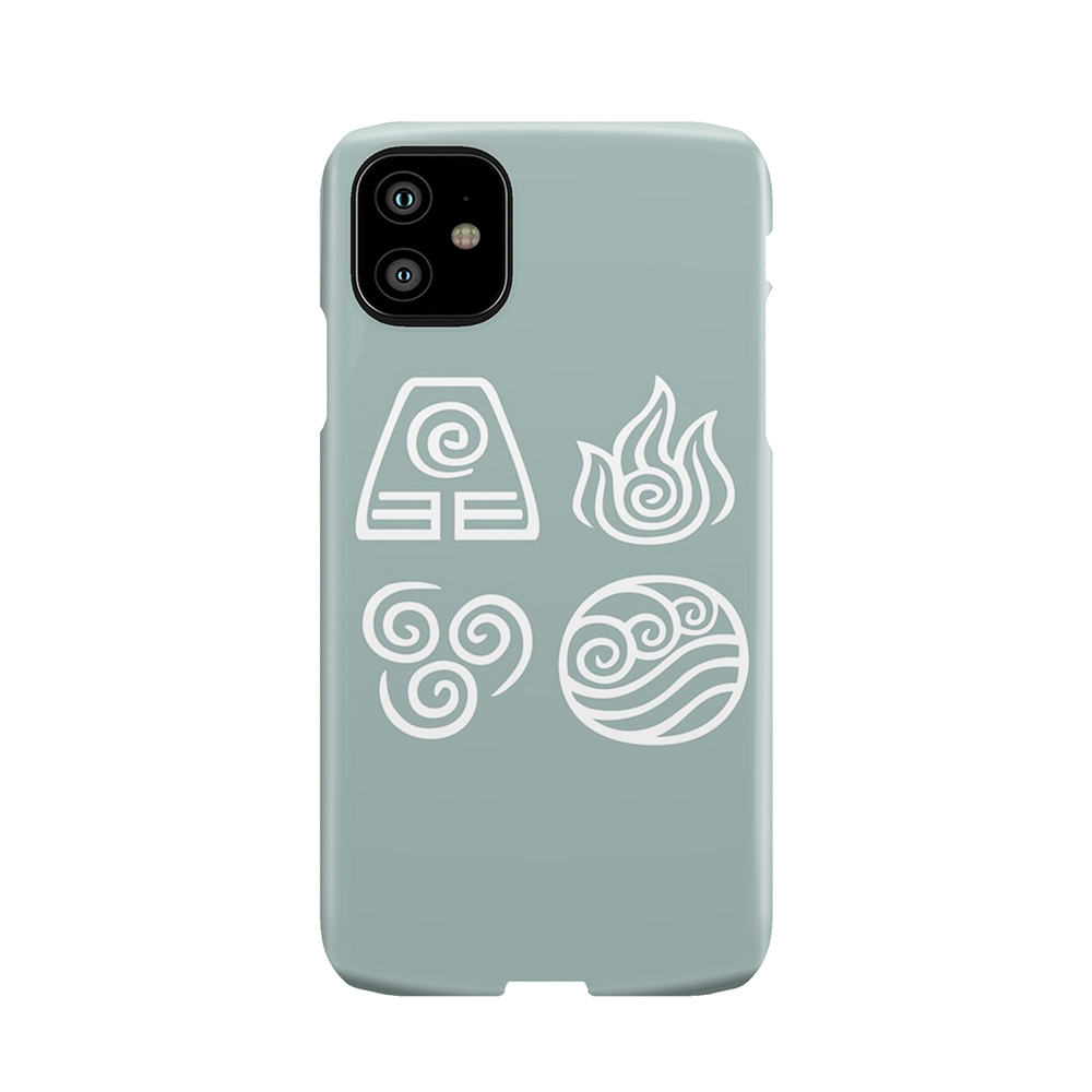 Bending All Four Elements - Blue Phone Case