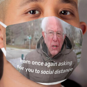 bernie sanders wants you to social distance Cloth Face Mask