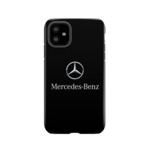 Best Quality - Mercedes Benz Potrait Logo Silver Grey Tough Phone Case