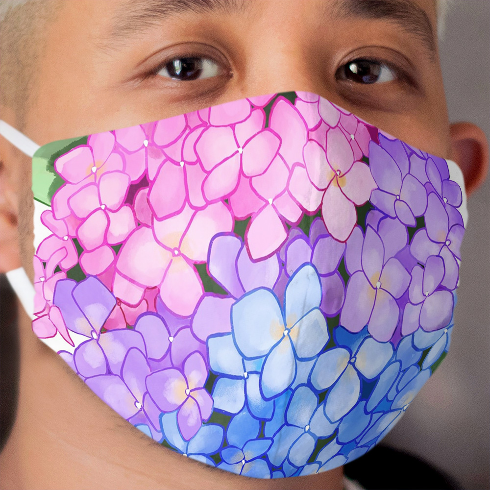 Bi-drangea Cloth Face Mask
