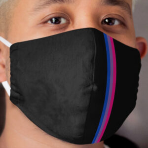 Bi Pride Flag Minimalist Cloth Face Mask