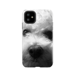 Bichon Frise - Black And White Tough Phone Case