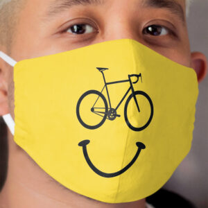 Bicycle Smiley Cloth Face Mask