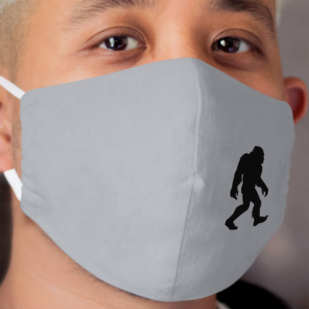 Bigfoot Sasquatch Silhouette Cloth Face Mask