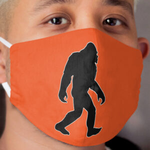 Bigfoot Silhouette Sasquatch Cloth Face Mask