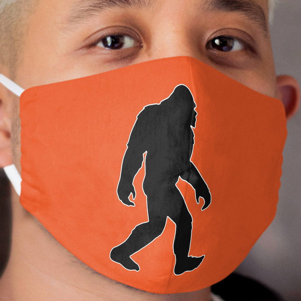 Bigfoot Silhouette Sasquatch Cloth Face Mask