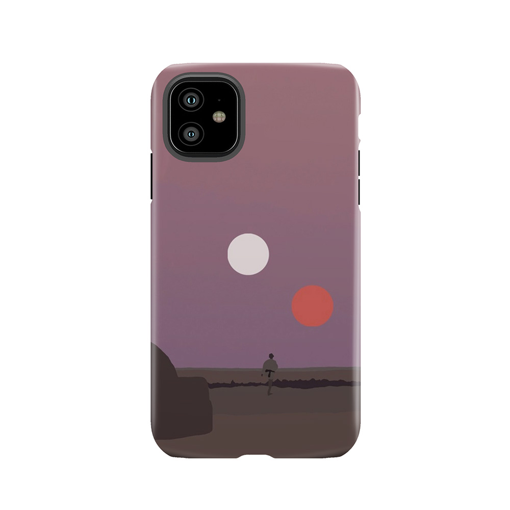 Binary Sunset Tough Phone Case