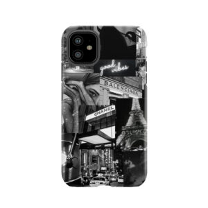 Black Aesthetic Collage Tough Phone Case