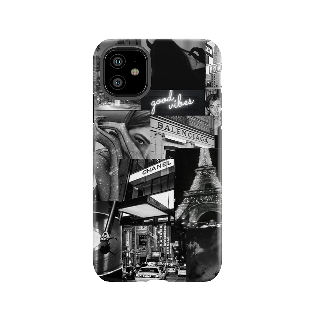 Black Aesthetic Collage Tough Phone Case