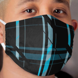 Black & Blue Cloth Face Mask