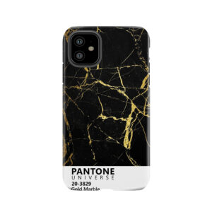 Black And Gold Marble Pantone Tough Phone Case