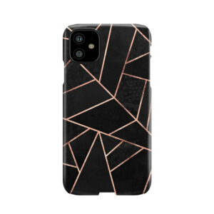Black And Rose Gold Phone Case