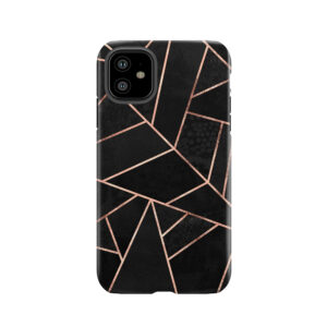 Black And Rose Gold Tough Phone Case
