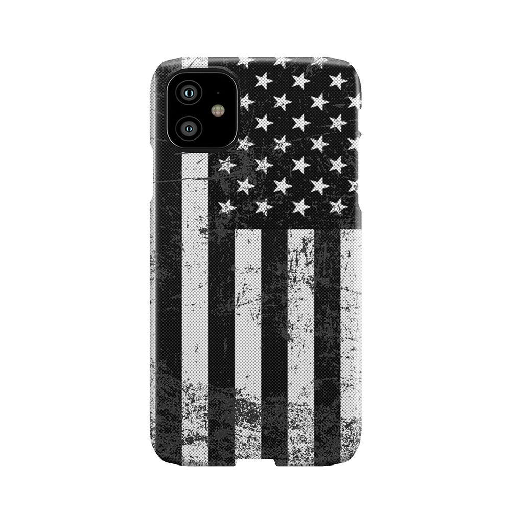 Black And White American Flag Phone Case