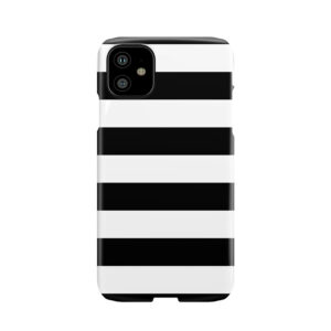 Black And White Big Stripe Phone Case