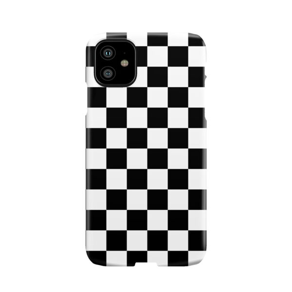 Black And White Checkerboard Pattern Phone Case