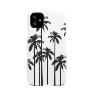 Black And White Exotic Tropical Palm Trees Phone Case
