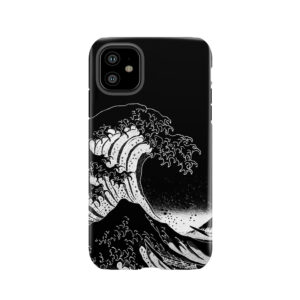 Black & White Hokusai Great Wave Tough Phone Case