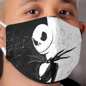 Black and White Jack Cloth Face Mask