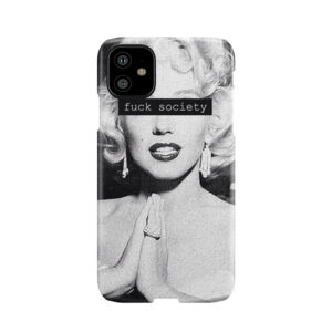 Black And White Marilyn Monroe Pretty Phone Case