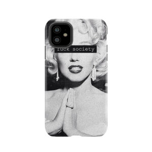 Black And White Marilyn Monroe Pretty Tough Phone Case