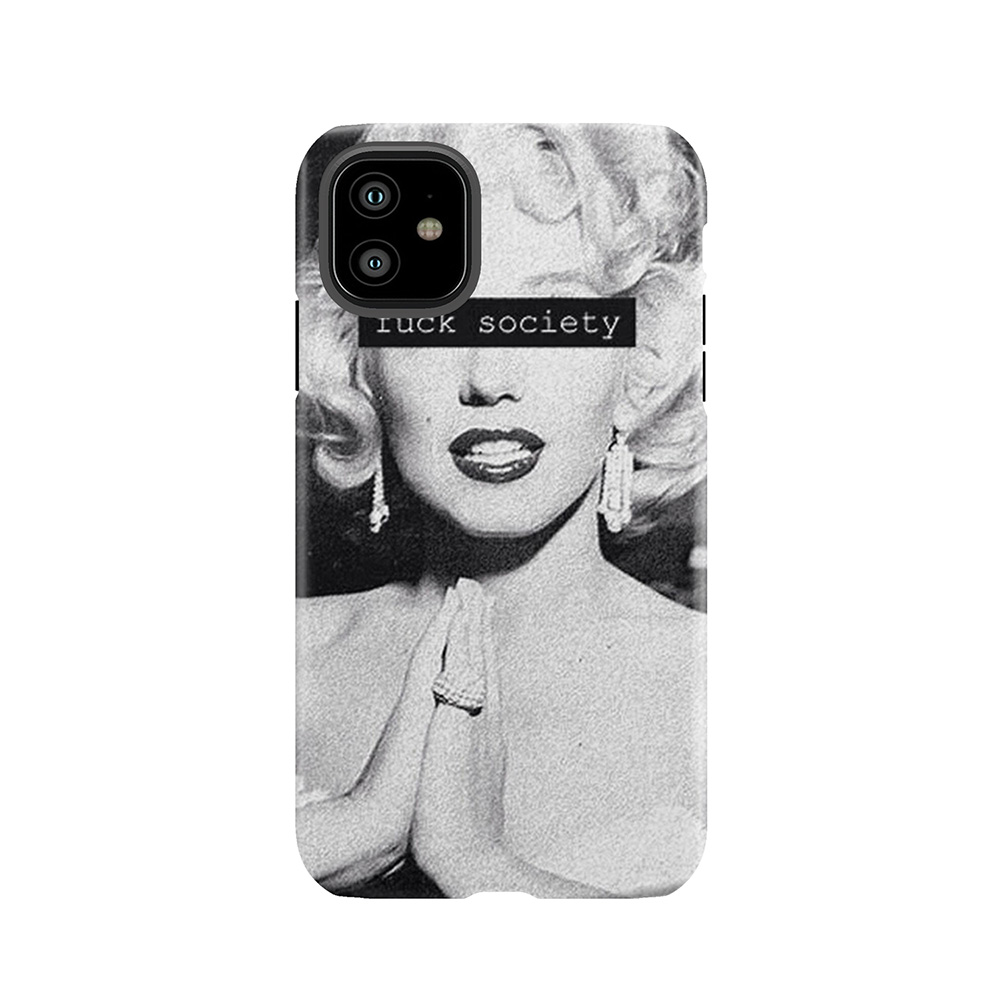 Black And White Marilyn Monroe Pretty Tough Phone Case