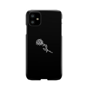 Black And White Rose Cover Phone Case
