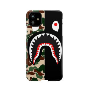 Black Bape Camo Shark Phone Case