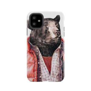Black Bear Tough Phone Case