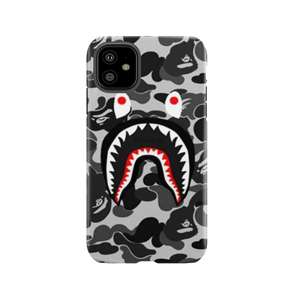 Black Camo Bape Army Tough Phone Case