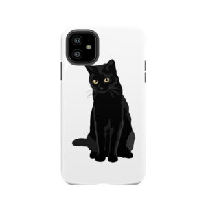 Black Cat 5 Tough Phone Case