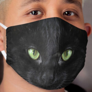 Black Cat Cloth Face Mask 5