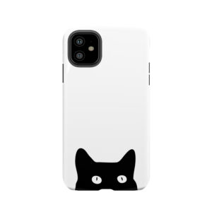 Black Cat Tough Phone Case