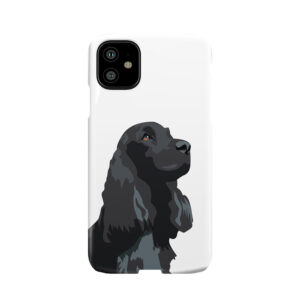 Black Cocker Spaniel Illustration @ Pets Illustrated Phone Case