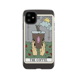 (Black) Coffee Reading Tough Phone Case