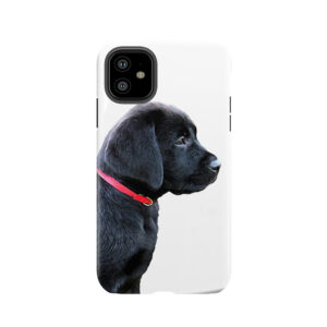 Black Labrador Puppy Tough Phone Case