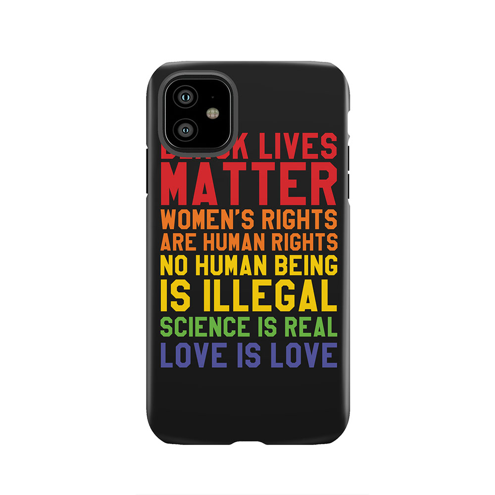 Black Lives Love Is Love Tough Phone Case
