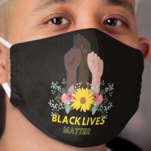Black lives matter: Floral design Cloth Face Mask