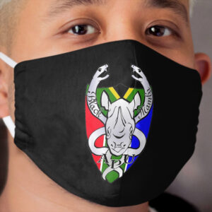 Black Mamba Anti Poaching Unit Logo Cloth Face Mask