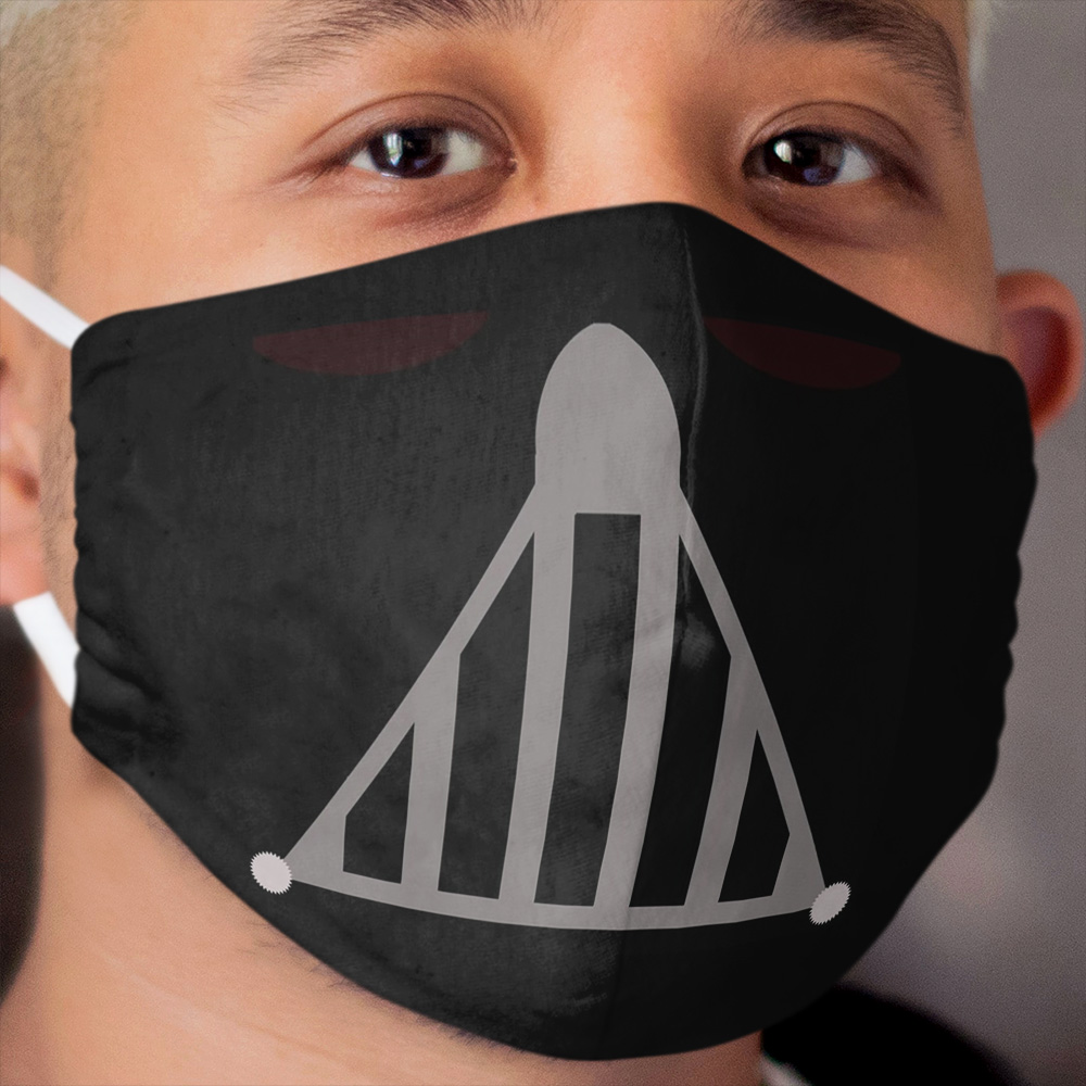 Black Cloth Face Mask 3