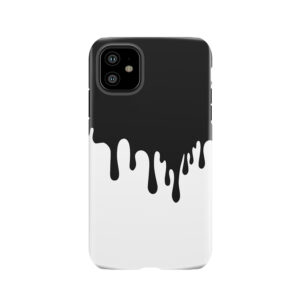 Black Paint Drip Tough Phone Case