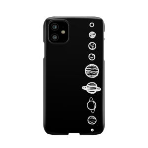 Black Planets Phone Case