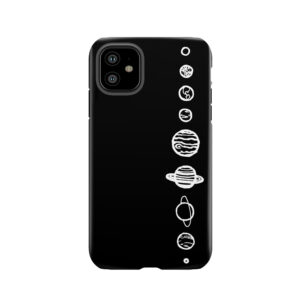 Black Planets Tough Phone Case