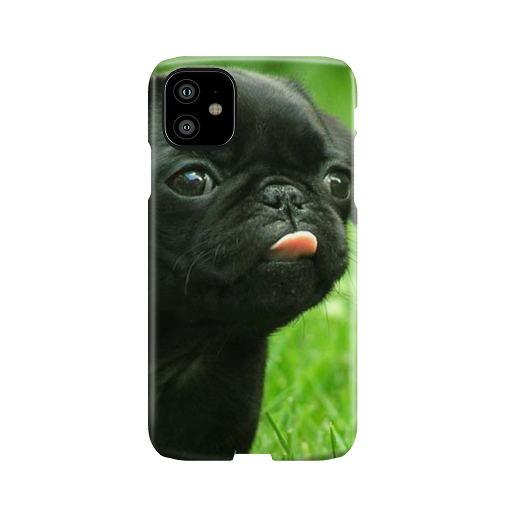 Black Pug Phone Case