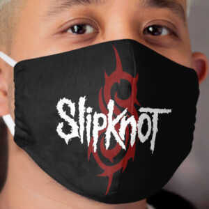 Black Red White Cloth Face Mask