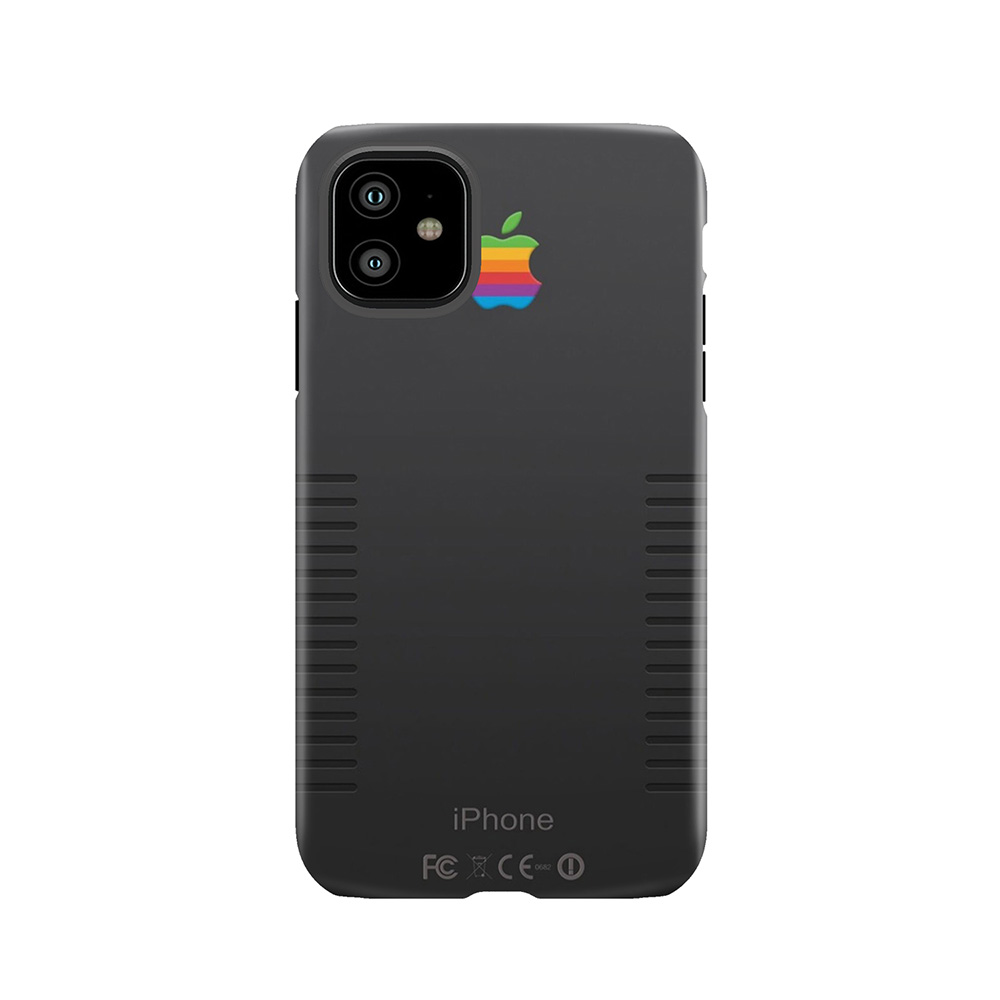 Black Retro Iphone Tough Phone Case